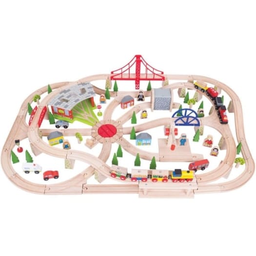 Freight Train Set (130 piece) (Bigjigs Rail BJT017)