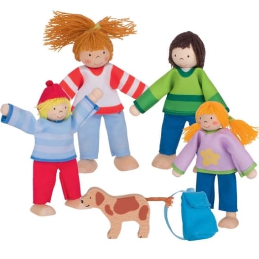 Doll Family & Dog