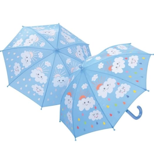 Raindrops & Clouds Colour Changing Umbrella