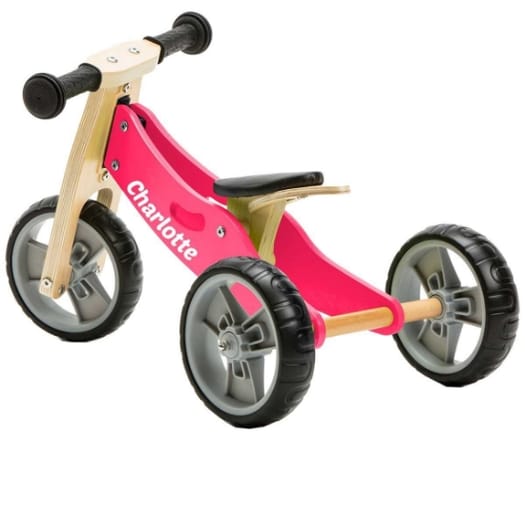 2 in 1 Bike - Pink (Tricycle / Balance Bike)