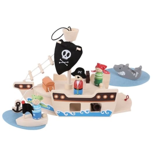 Mini Pirate Ship Playset