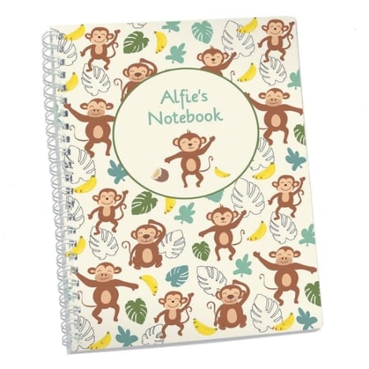 Cheeky Monkey Personalised Notebook