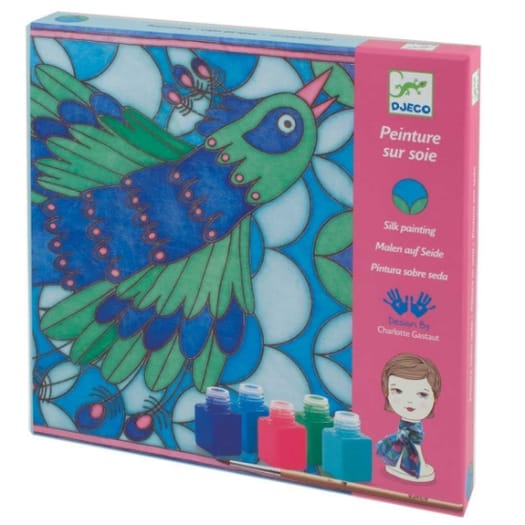 Peacock Silk Painting
