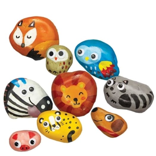 Magical Animal Rock Painting
