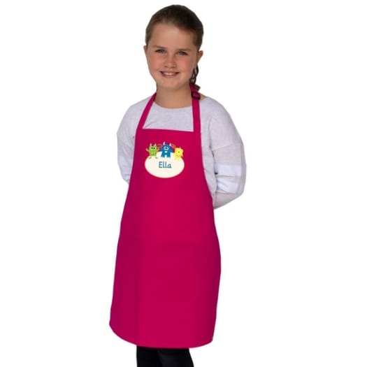 Little Monsters Personalised Apron - Age 7-10