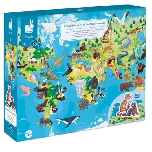 Endangered Animals World Puzzle