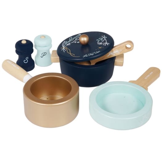 Wooden Pots & Pans Cooking Set