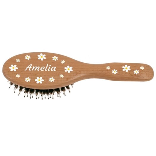 Personalised Kent Hairbrush - Flowers