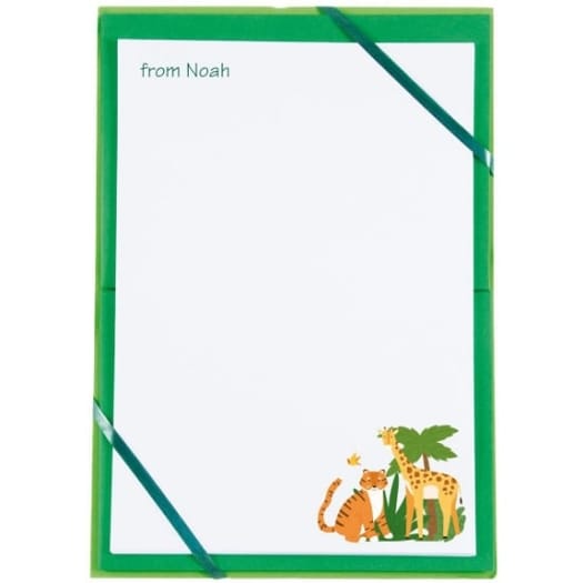 Named Notepaper - Jungle