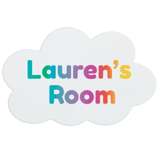 Personalised Cloud Name Plaque