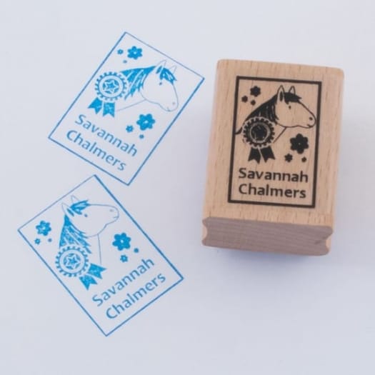 Named Rubber Stamp - Ponies