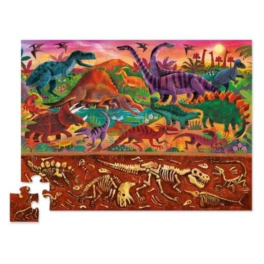 Above & Below - Dinosaur World 48 pc Puzzle