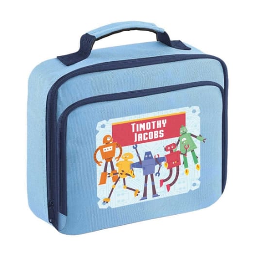 Robots Personalised Lunch Bag