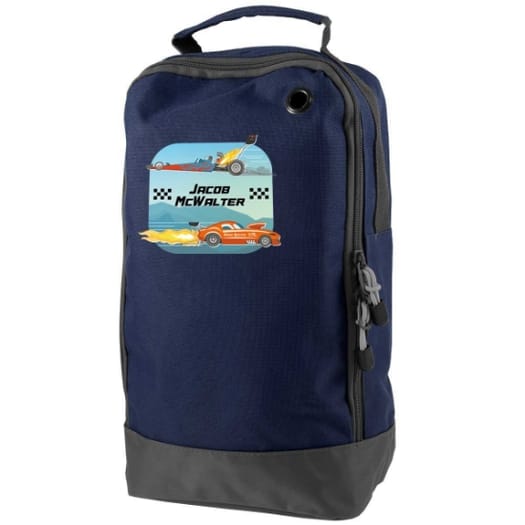 Crazy Cars Personalised Shoe & Boot Bag