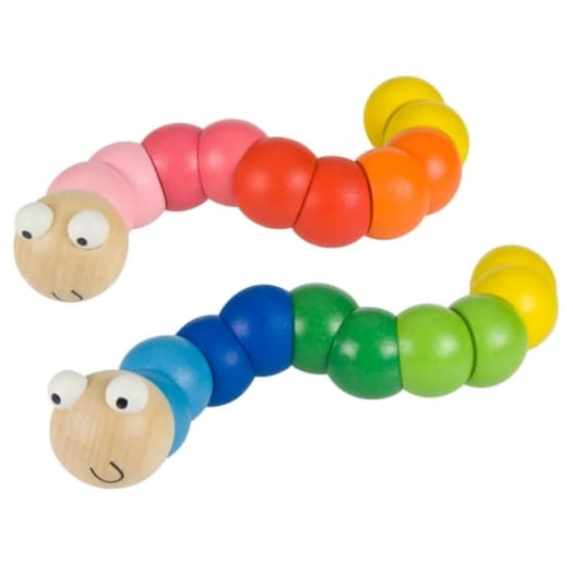 Wooden Wiggly Worm