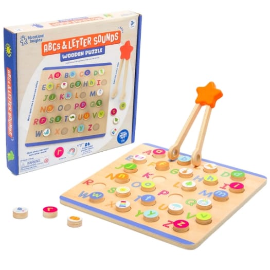 ABC’s and Letter Sounds Wooden Puzzle