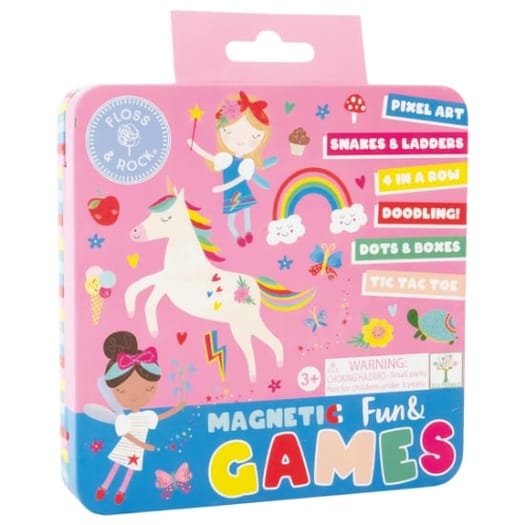 Rainbow Fairy Magnetic Fun & Games Tin