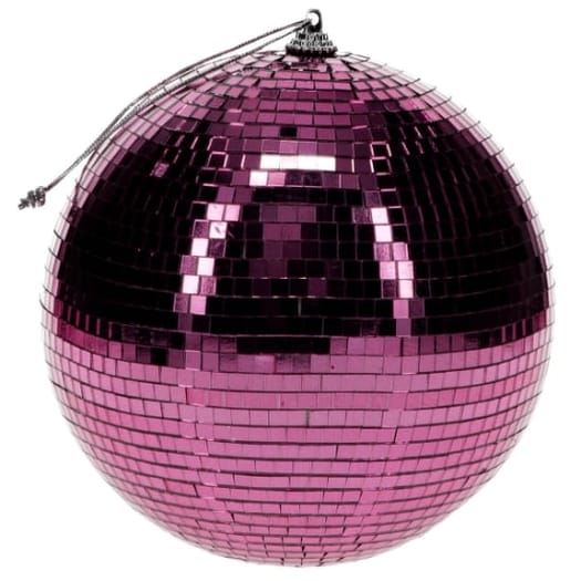Pink Disco Ball - 15 cm