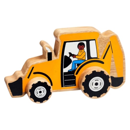 Wooden Digger Push Along