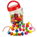 Lacing Beads in a Jar image