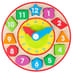 Wooden Shape Sorting Clock image 1