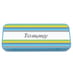 Named Pencil Tin - Blue Stripes image 1