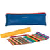 Jumbo Zipped Pencil Case Set - Blue image