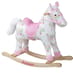 Floral Wooden Rocking Horse image 1