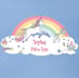 Rainbow Unicorn Personalised Pencil Case image 2