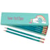 Box of 12 Named HB Pencils - Rainbow Unicorn image 2