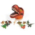 T-Rex Head and Dinosaurs Set image