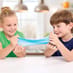 Children having Fun with Slime