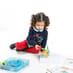 Child Playing with Mosaic Art 3D
