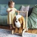 Peanut Pup Push Along and Child
