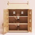 The Grand Natural Wood Dolls House Open