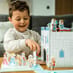 Child with Castle Play Set