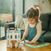 Girl with Castle Play Set