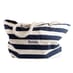 Personalised Striped Beach Bag Navy