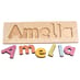 Wooden Name Puzzle 1-7 - Sorbet Colours image 1