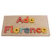 Wooden Name Puzzle - 2 Lines - Autumn Colours