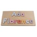 Wooden Name Puzzle - 2 Lines - Pastel Colours