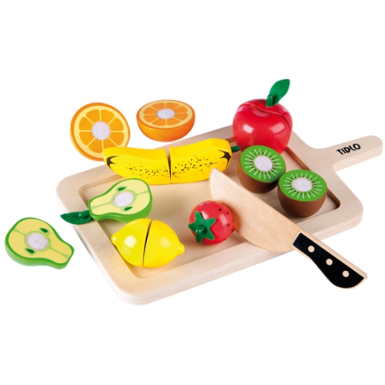Wooden Cutting Fruits & Tray