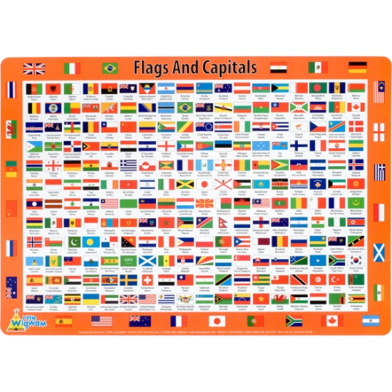 Flags & Capitals Placemat