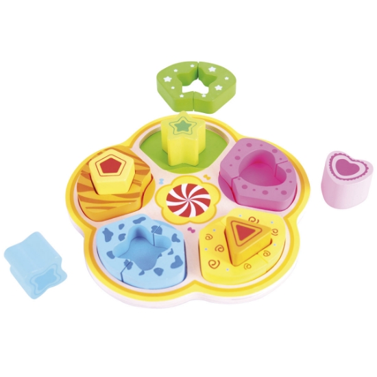 Flower Shape Sorter | Bigjigs BJ504 | Toddlers Wooden Toys