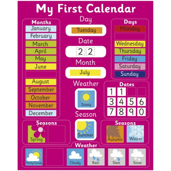 My First Calendar (Pink)