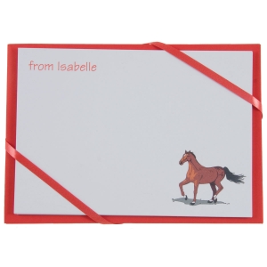 Picture of Named Cards - Horse (Red)