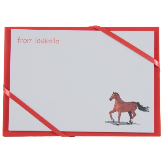 Named Cards - Horse (Red)