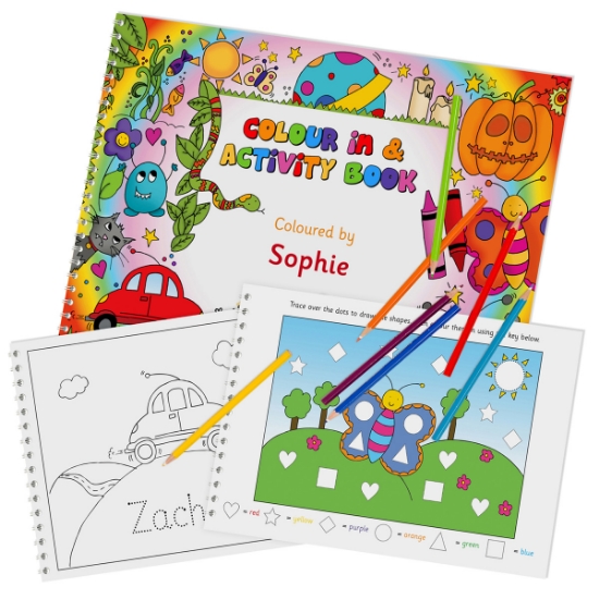 Personalised Colouring-In Activity Book
