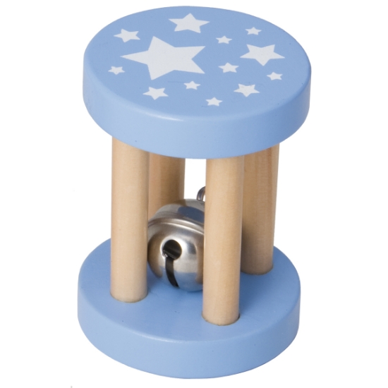 Rolling Rattle - Blue Star | Bigjigs (BB050) | For Baby