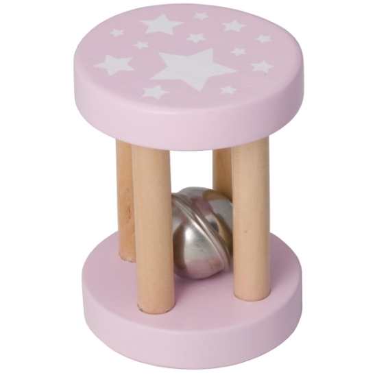Rolling Rattle - Pink Star